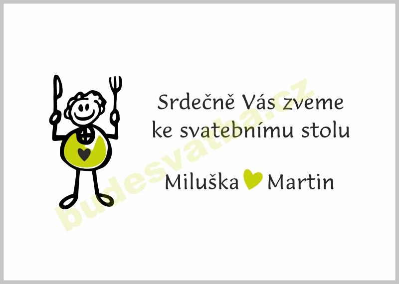 Hostina - zelený motiv
