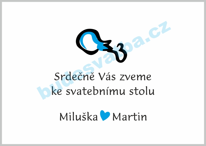 Kuře - modrý motiv