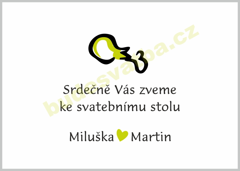 Kuře - zelený motiv