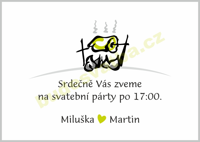 Párty - zelený motiv