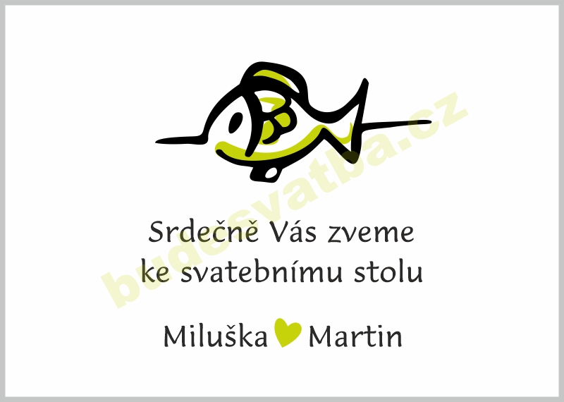 Ryba - zelený motiv