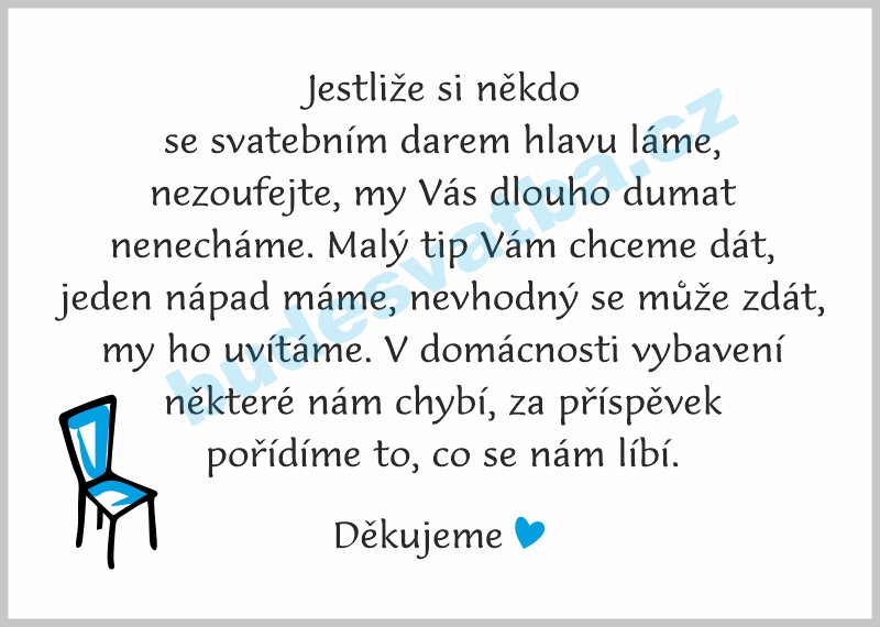 Domácnost - modrý motiv